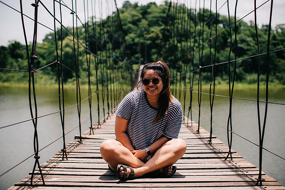me on a bridge